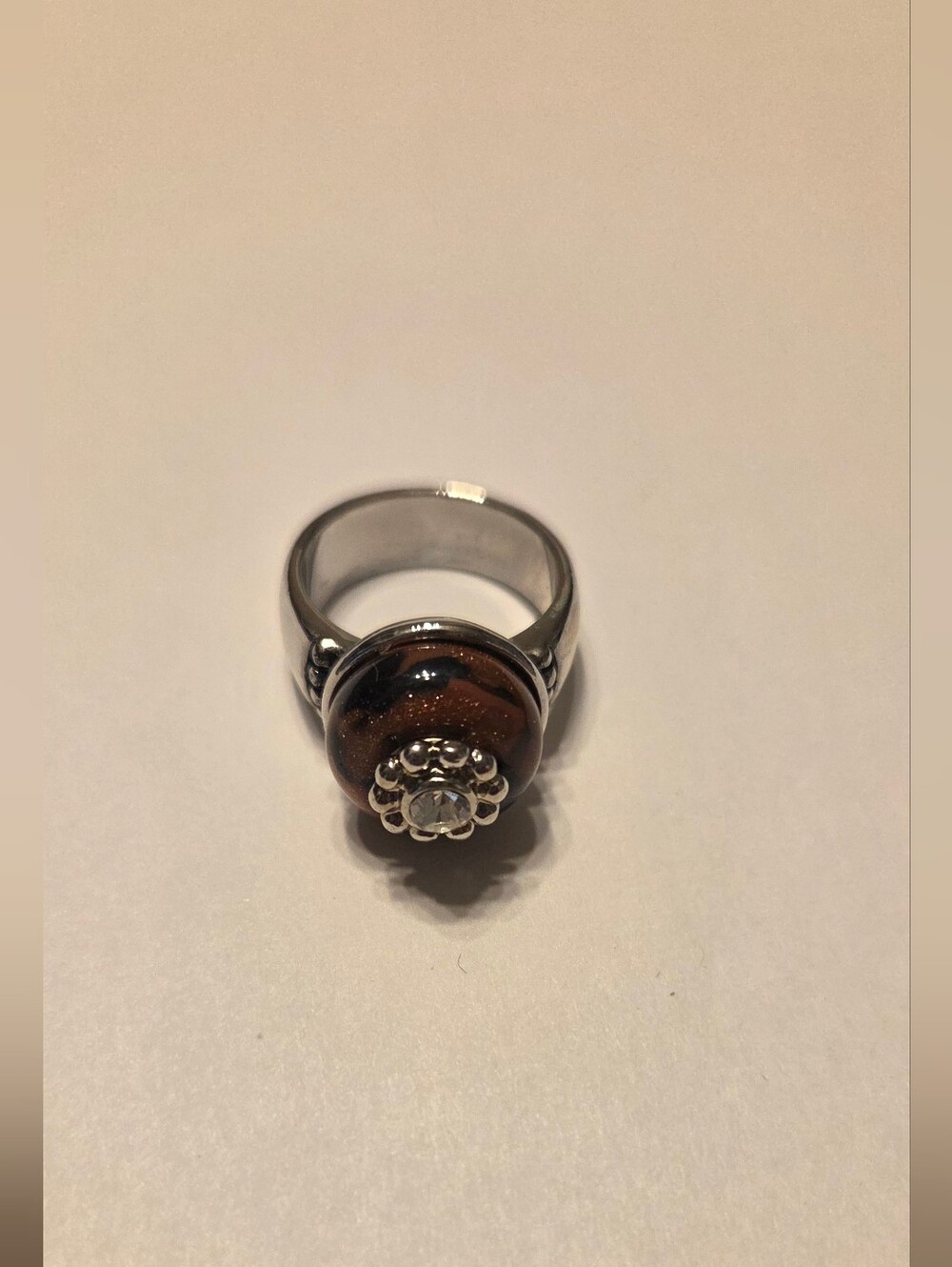 Goldstone/Galaxy Stone Ring Size 7